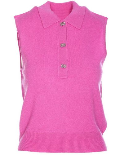 Ganni T-shirts And Polos - Pink