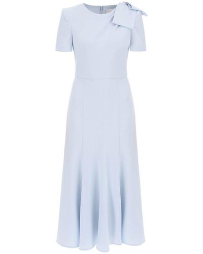 Roland Mouret Short-Sleeved Midi Dress - White