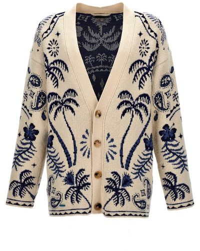 Alanui Lush Nature Foulard Sweater, Cardigans - Multicolour
