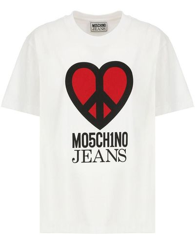 Moschino Jeans T-shirt With Logo - White