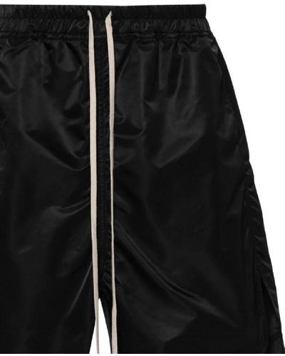 Rick Owens Drawstring-waist Drop-crotch Shorts - Black