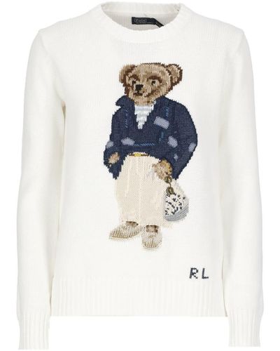 Ralph Lauren Polo Bear Sweater - White