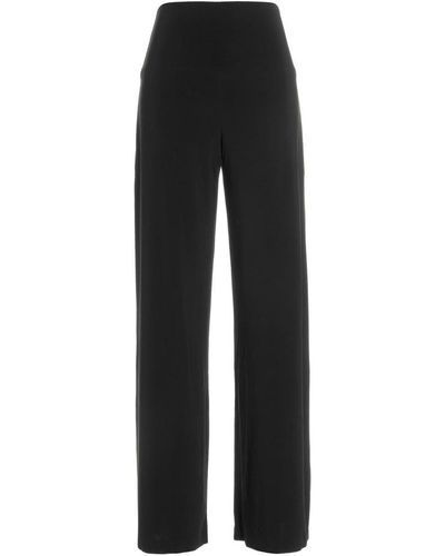 Norma Kamali Straight Leg' Trousers - Black