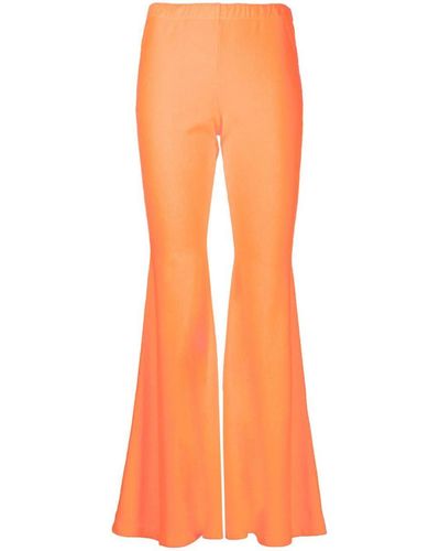 ERL High-waisted Flared Trousers - Orange
