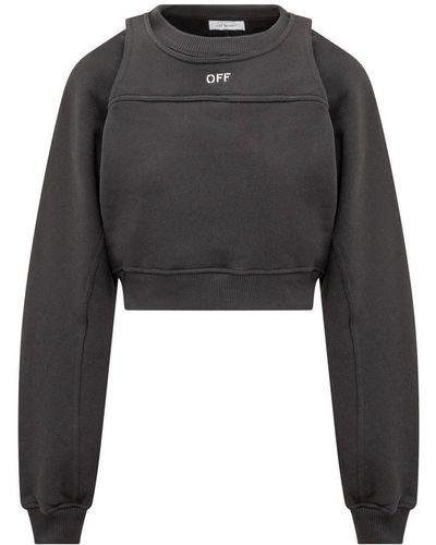 Off-White c/o Virgil Abloh Sweatshirt Vest With Logo - Black