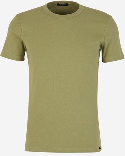 Tom Ford Plain Cotton T-shirt - Green