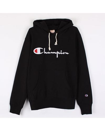 Champion Sweatshirt Hoodie - Black