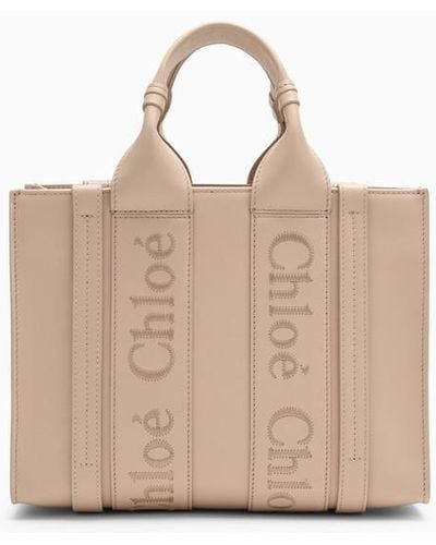 Chloé Chloé Woody Mini Bag - Natural