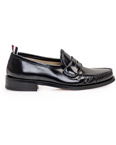 Thom Browne Leather Moccasin - White