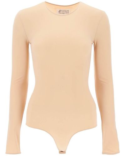 MAISON MARGIELA Strapless cutout cotton-poplin bodysuit