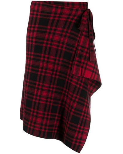 Polo Ralph Lauren Mid A Line Skirt Clothing - Red