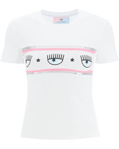 Chiara Ferragni Maxi Logomania T-shirt - White