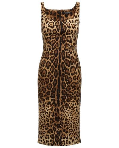 Dolce & Gabbana Animalier Dress - Metallic