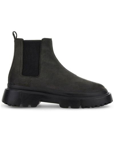 Hogan Chelsea Ankle Boot Anthracite - Black