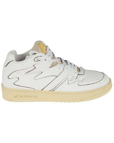 METAL GIENCHI Neon Leather Trainers - White