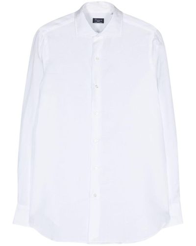 Finamore 1925 Cotton And Linen Blend Shirt - White