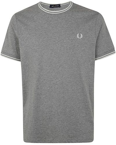 Fred Perry Fp Twin Tipped T-shirt Clothing - Grey