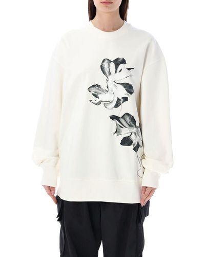 Y-3 Graphic French Terry Sweatshirt - White