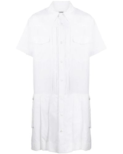 Simone Rocha Short-sleeve Kilt Dress - White