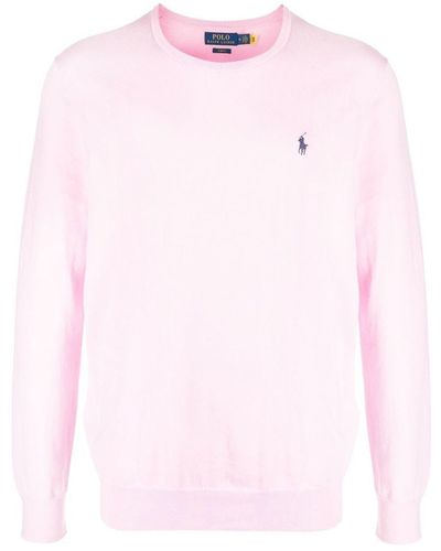 Polo Ralph Lauren Embroidered Logo Sweater - Pink