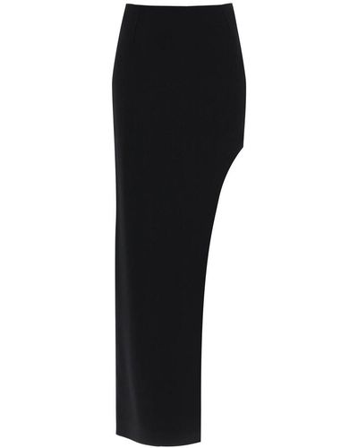 MVP WARDROBE 'plaza' Skirt With Asymmetrical Hem - Black