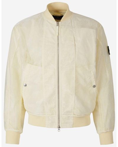 Stone Island Shadow Project Mesh Patch Jacket - Natural