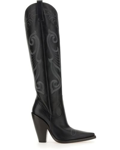 Moschino Jeans Texanese Boot - Black