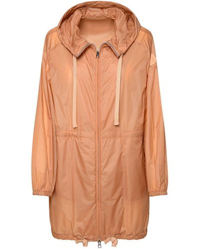 Moncler 'airelle' Pink Polyamide Jacket - Orange