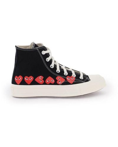 COMME DES GARÇONS PLAY Multi Heart Converse X Hi-Top Sneakers - White