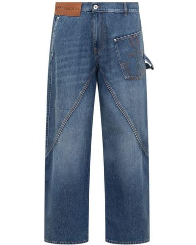 JW Anderson Jeans Workwear Twisted - Blue