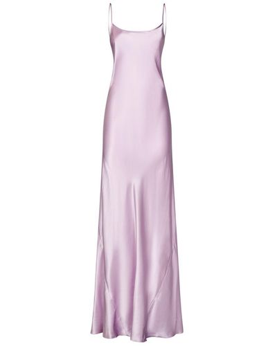 Victoria Beckham Low Back Cami Floor-Length Dress Long Dress - Purple