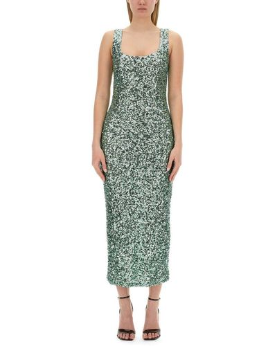 Moschino Jeans Sequined Dress - Green