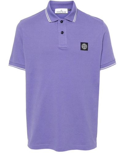 Stone Island T-Shirts And Polos - Purple