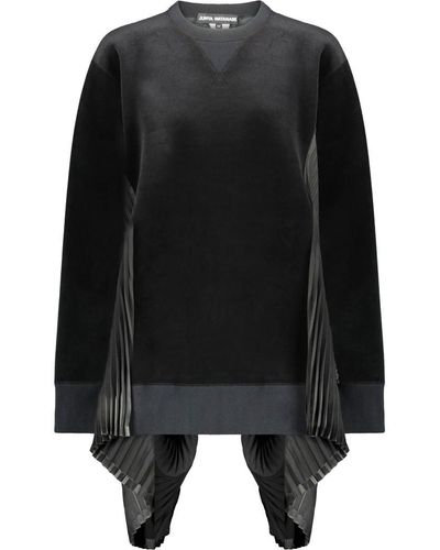 Junya Watanabe Velvet Crewneck Sweatshirt Clothing - Black