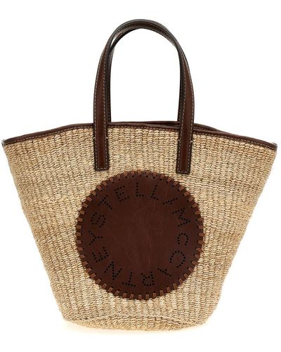 Stella McCartney 'Eco Abaca Basket' Handbag - Brown