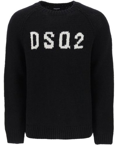 DSquared² Dsq2 Wool Jumper - Black