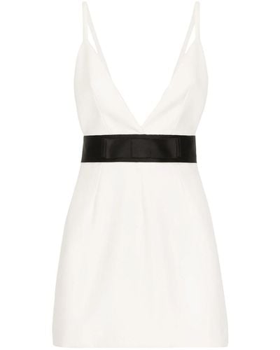 Dolce & Gabbana Short Layered Dress - White