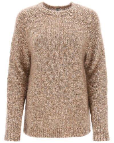 Totême Melange Effect Sweater - Natural