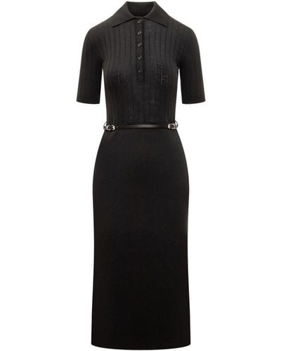 Givenchy Voyou Polo Style Dress - Black