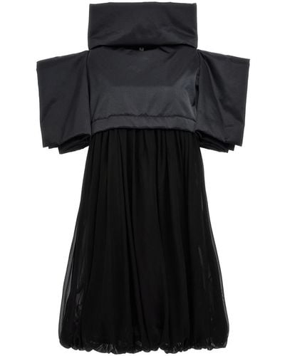 Comme des Garçons Two-material Dress Dresses - Black