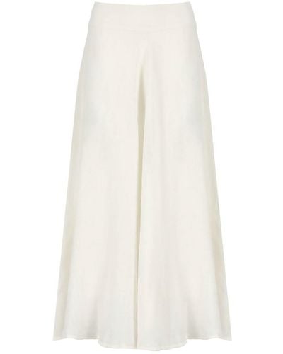 120% Lino Skirts - White