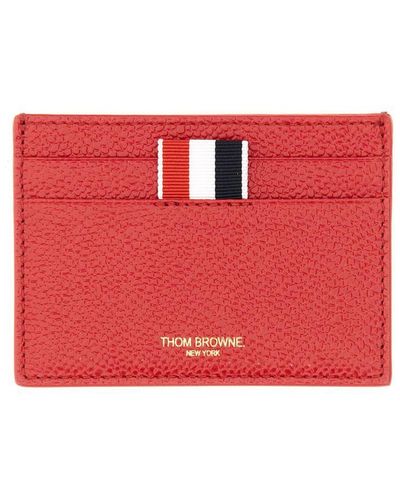 Thom Browne Aanchor Card Holder - Red