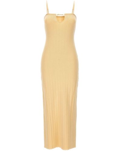 Jacquemus 'la Robe Sierra Bretelles' Dress - Metallic