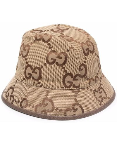 Gucci Jumbo GG Cloche Hat - Natural