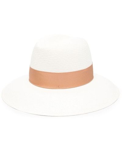 Borsalino Claudette Straw Panama Hat - White