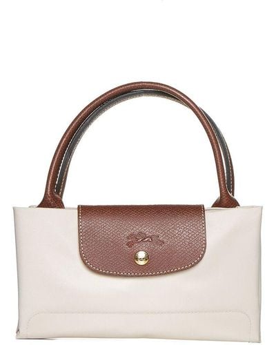 Longchamp Le Pliage Medium Shopping Bag - White