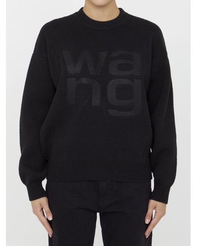 Alexander Wang Wang Logo Sweater - Black