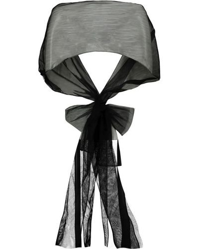 Maison Margiela Stole With Bow Accessories - Black