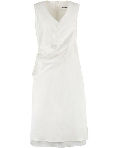 Jil Sander Sleeveless Dress - White