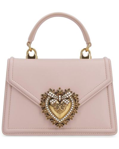 Dolce & Gabbana Devotion Leather Mini-Bag - Pink